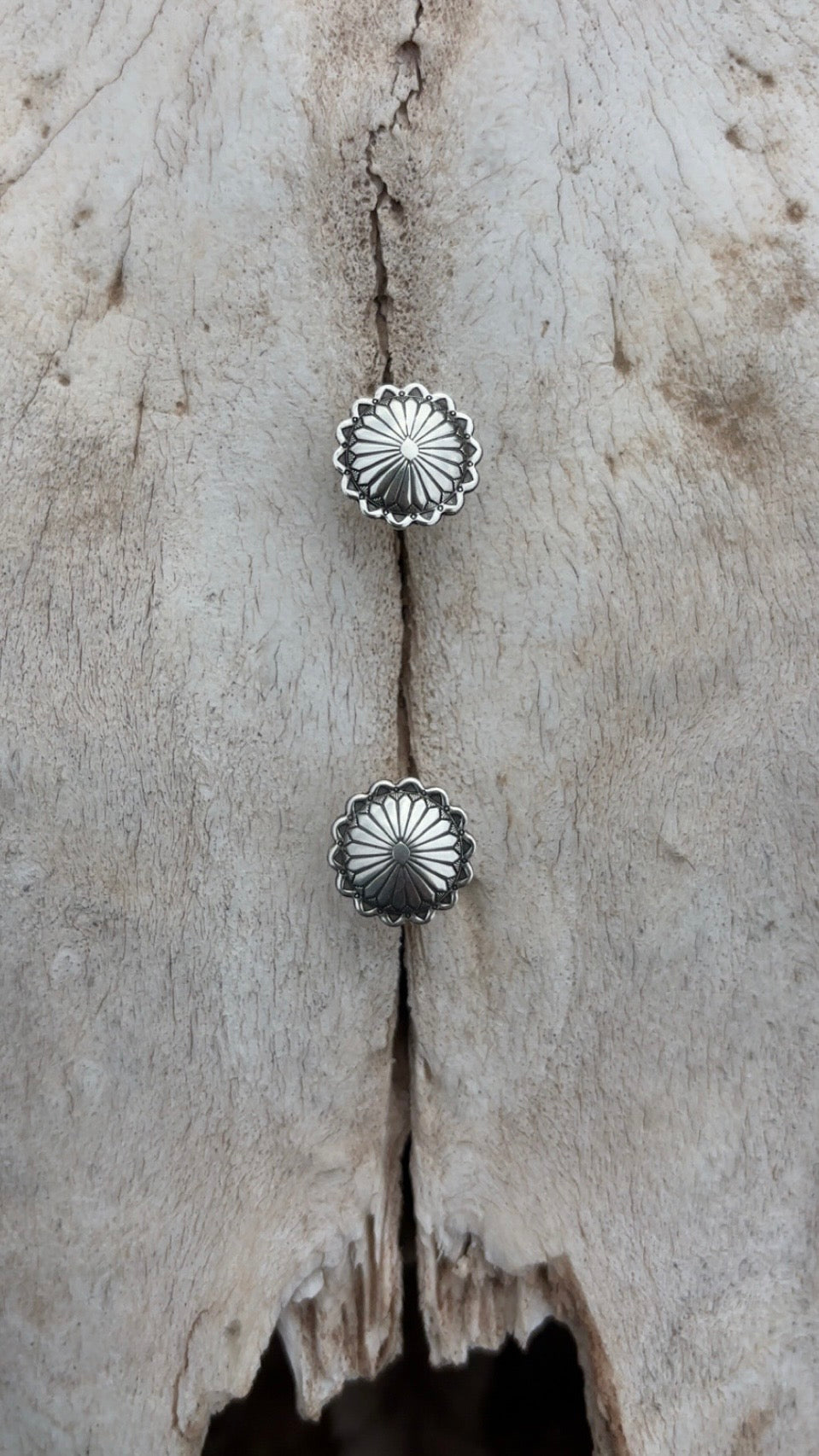 Tiny Silver Conchos