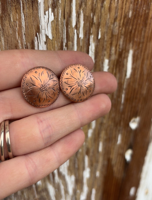 Copper Studs sm