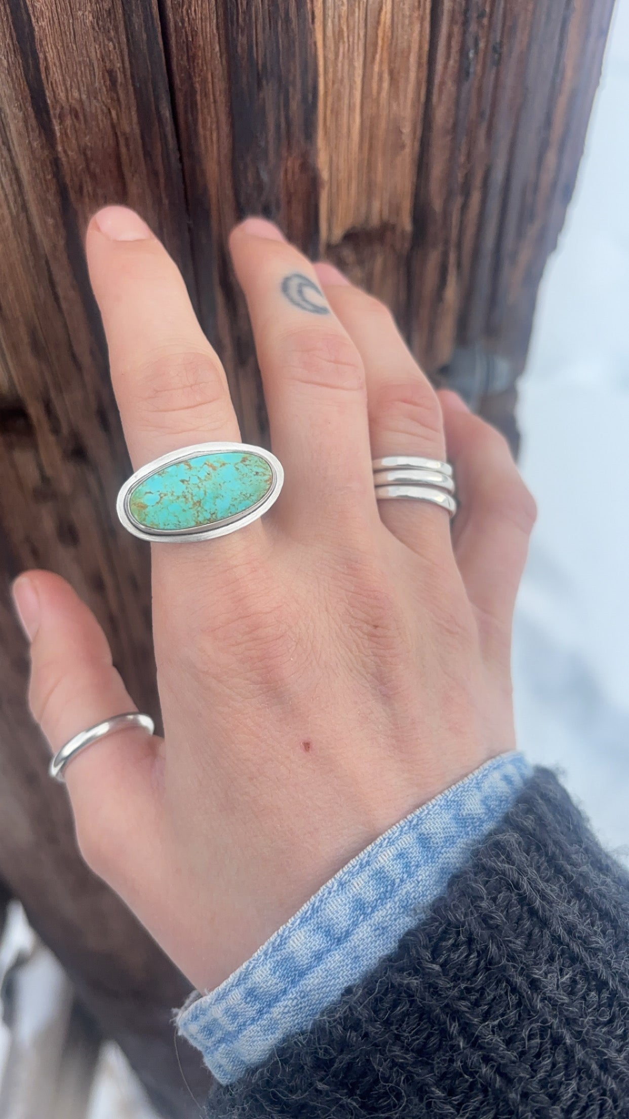 West to East Adjustable Ring Size 7.5-9